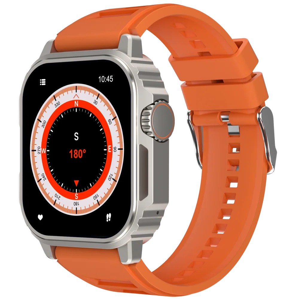 VALDUS Sleep Monitoring Heart Rate GPS 1.96 Inch IP68 Waterproof Smart Watch Sedentary Reminder Blood Oxygen Blood Pressure VL20