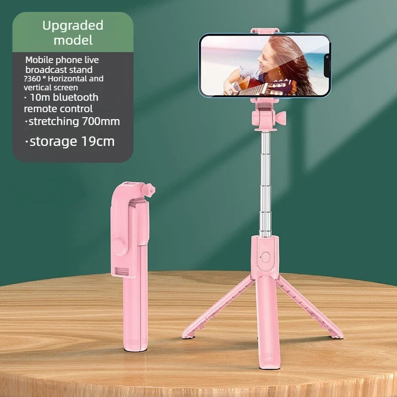 Shutter Tripod For iPhone Xiaomi Live Phone Holder Wireless Bluetooth Selfie Stick Tripod Stand without Fill Light Remote