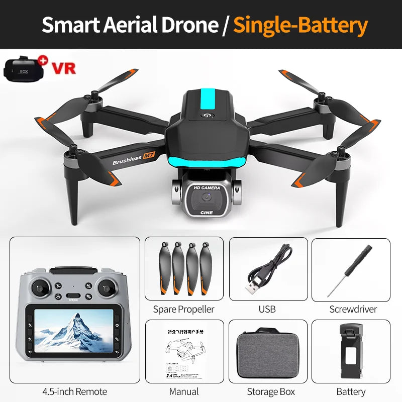 M7 Drone Brushless Motor Professional 8K HD Aerial Photography Obstacle Avoidance UAV Four-Rotor Helicopter Toys For Adults 2026