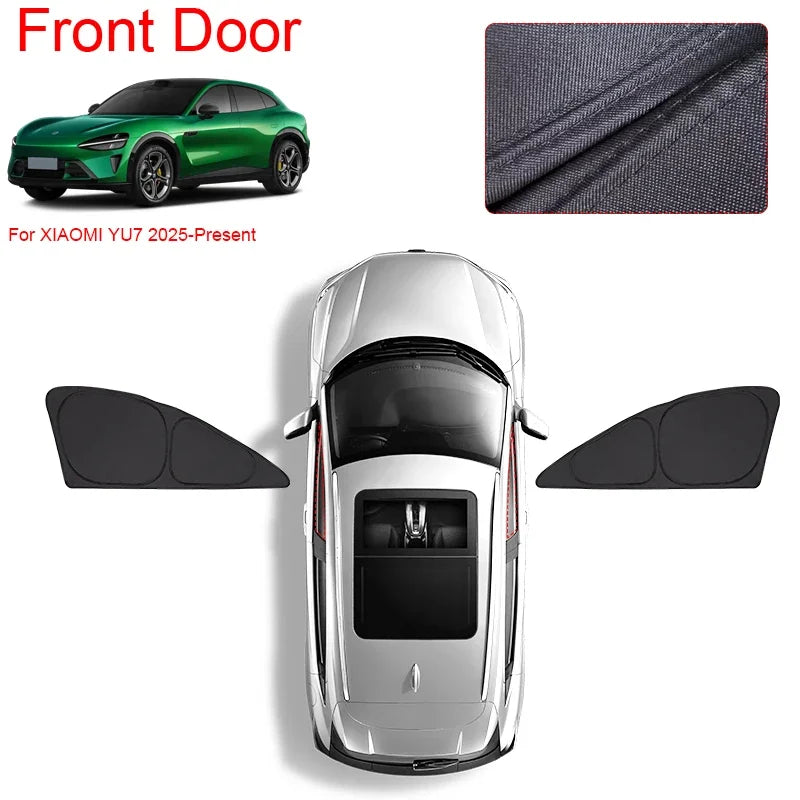 Car Sun Shade Curtain UV Protection Window Blind For XIAOMI YU7 2025-Present Auto Heat Insulation Protect Cover Accessory