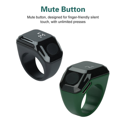 Smart APP Ring Counter LCD Digital Bluetooth Counting Muslims Zikr Ring Prayer Time Vibration Reminder Wearable Tally Counters