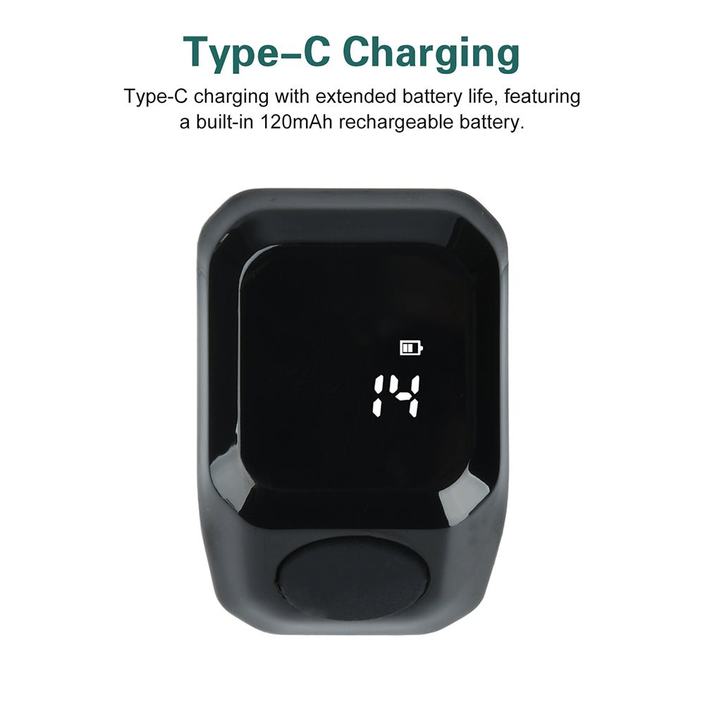 Smart APP Ring Counter LCD Digital Bluetooth Counting Muslims Zikr Ring Prayer Time Vibration Reminder Wearable Tally Counters
