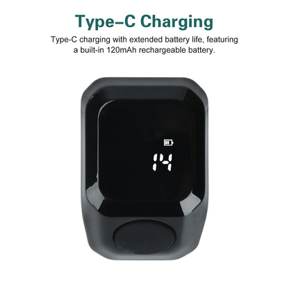 Smart APP Ring Counter LCD Digital Bluetooth Counting Muslims Zikr Ring Prayer Time Vibration Reminder Wearable Tally Counters