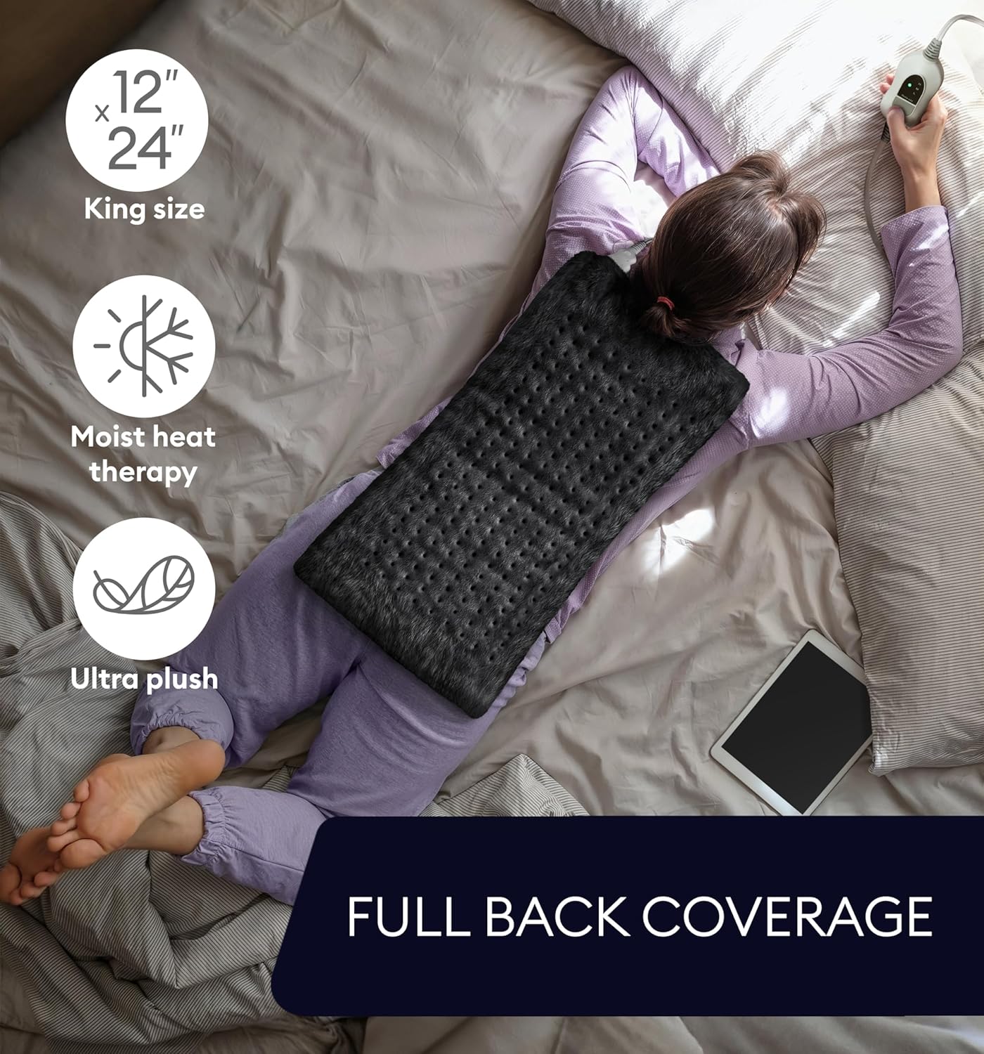 Heating Pad XL, Black-3