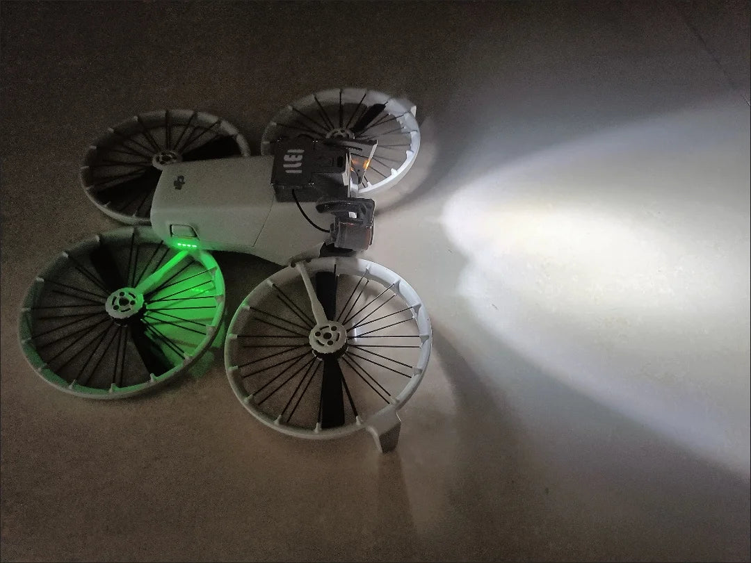 DJI Flip Night Flight Light Accessory, 900LM Front & Bottom Fill Lights, Adjustable Angle, High/Low/Strobe, 120 Min
