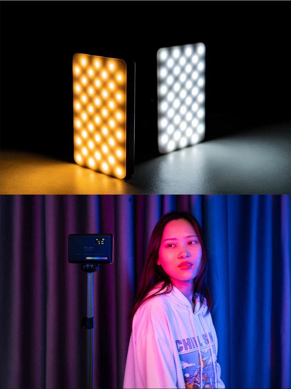 Ulanzi VL120 RGB Camera Video Light Mini Portable 3100mAh Photography Lighting Smartphone Vlog Fill Light RGB Video Light