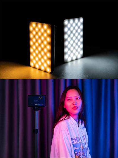 Ulanzi VL120 RGB Camera Video Light Mini Portable 3100mAh Photography Lighting Smartphone Vlog Fill Light RGB Video Light