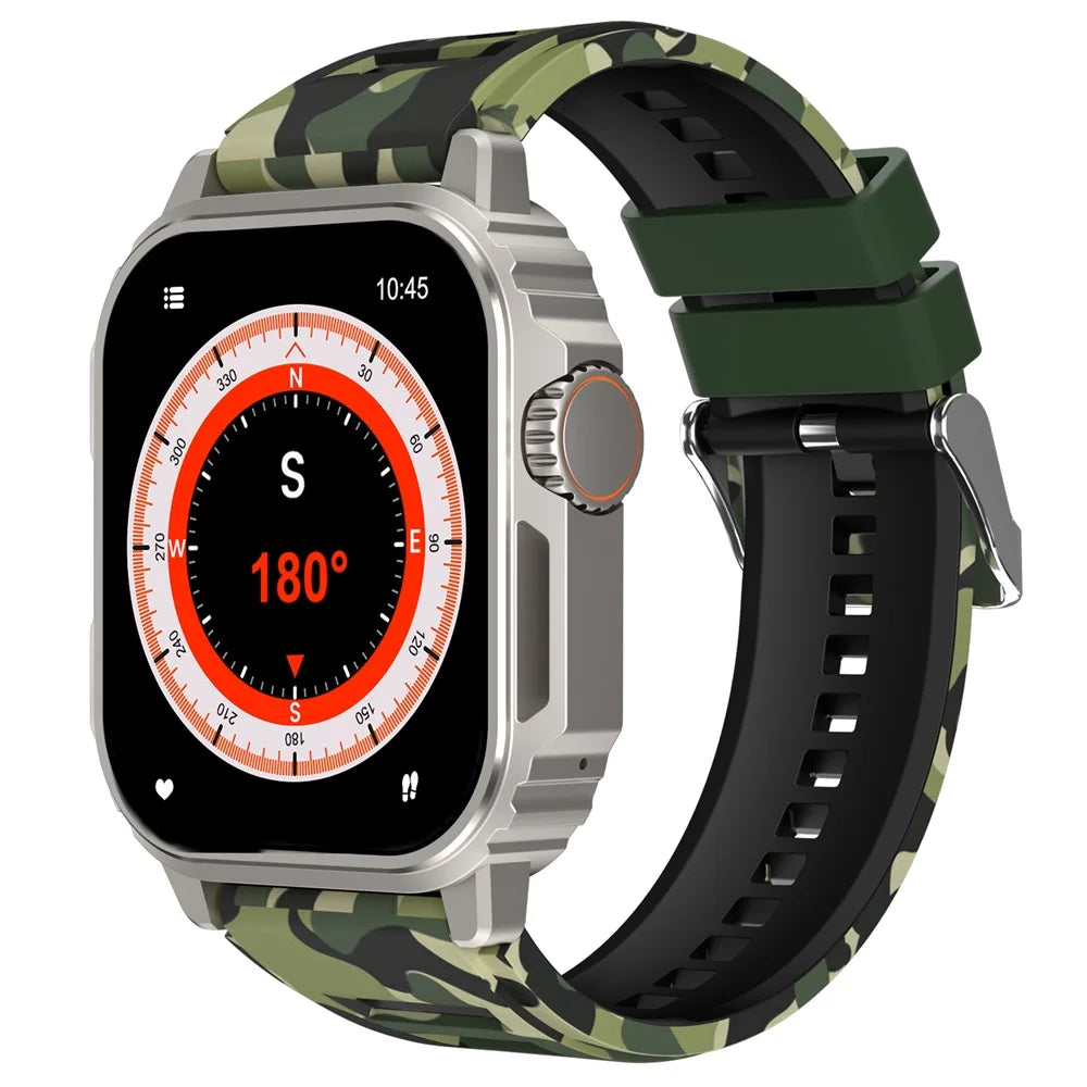 VALDUS Sleep Monitoring Heart Rate GPS 1.96 Inch IP68 Waterproof Smart Watch Sedentary Reminder Blood Oxygen Blood Pressure VL20