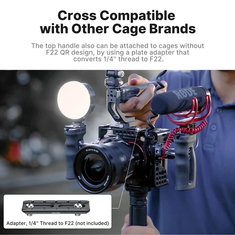 Ulanzi FALCAM F22 Quick Release Top Handle Grip DIY All in One Handgrip Quick Release Top Handle Grip for Camera Cage