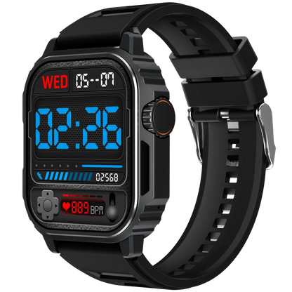 VALDUS Sleep Monitoring Heart Rate GPS 1.96 Inch IP68 Waterproof Smart Watch Sedentary Reminder Blood Oxygen Blood Pressure VL20