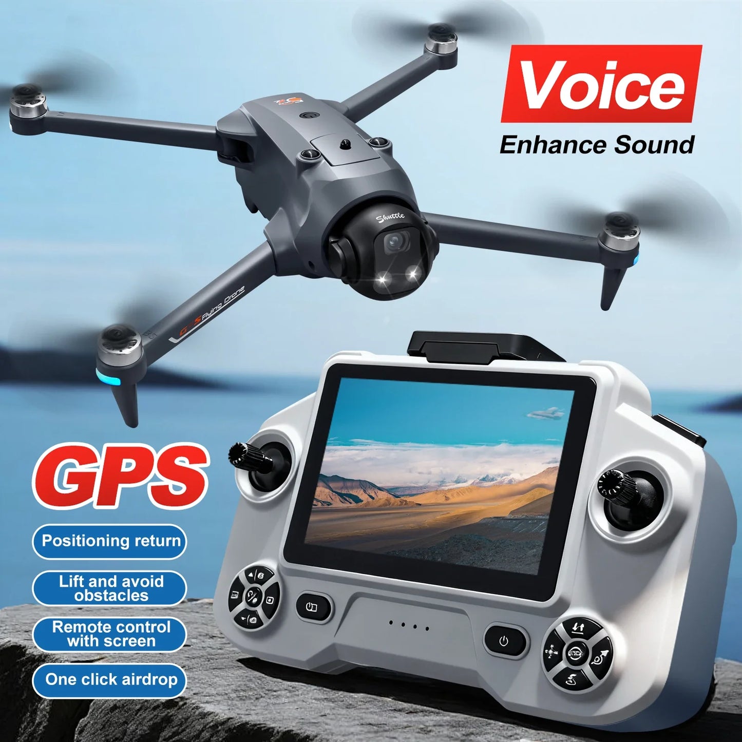 YL059 Airdrop Drone, 8K High-Definition Dual Cameras, Optical Flow Positioning, Professional Obstacle Avoidance