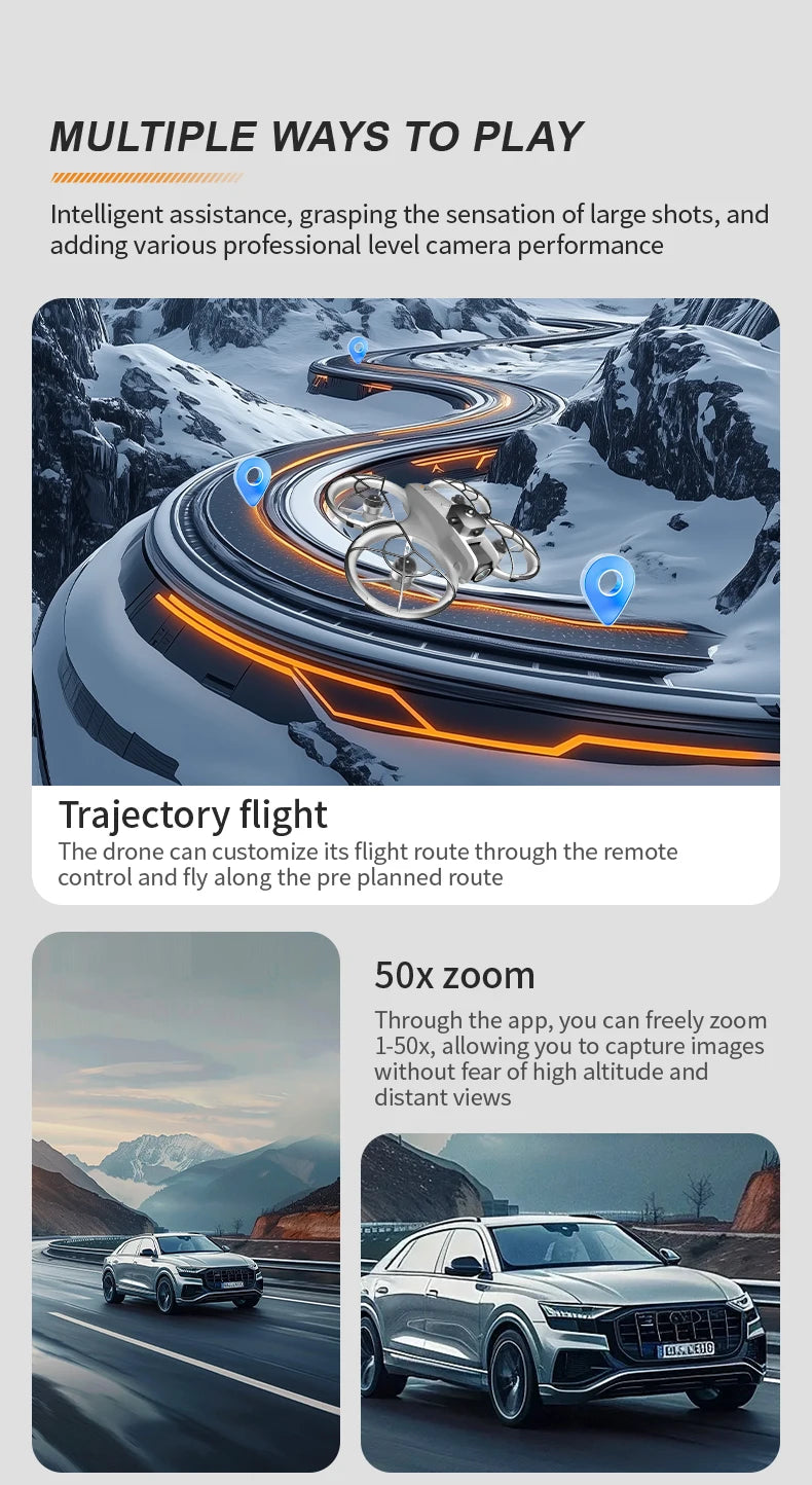 2026 New Z4 Drone 8K Wifi GPS Professional HD Aerial Photography Quadcopter with Dual Cameras Remote Control UAV For Kids Adults