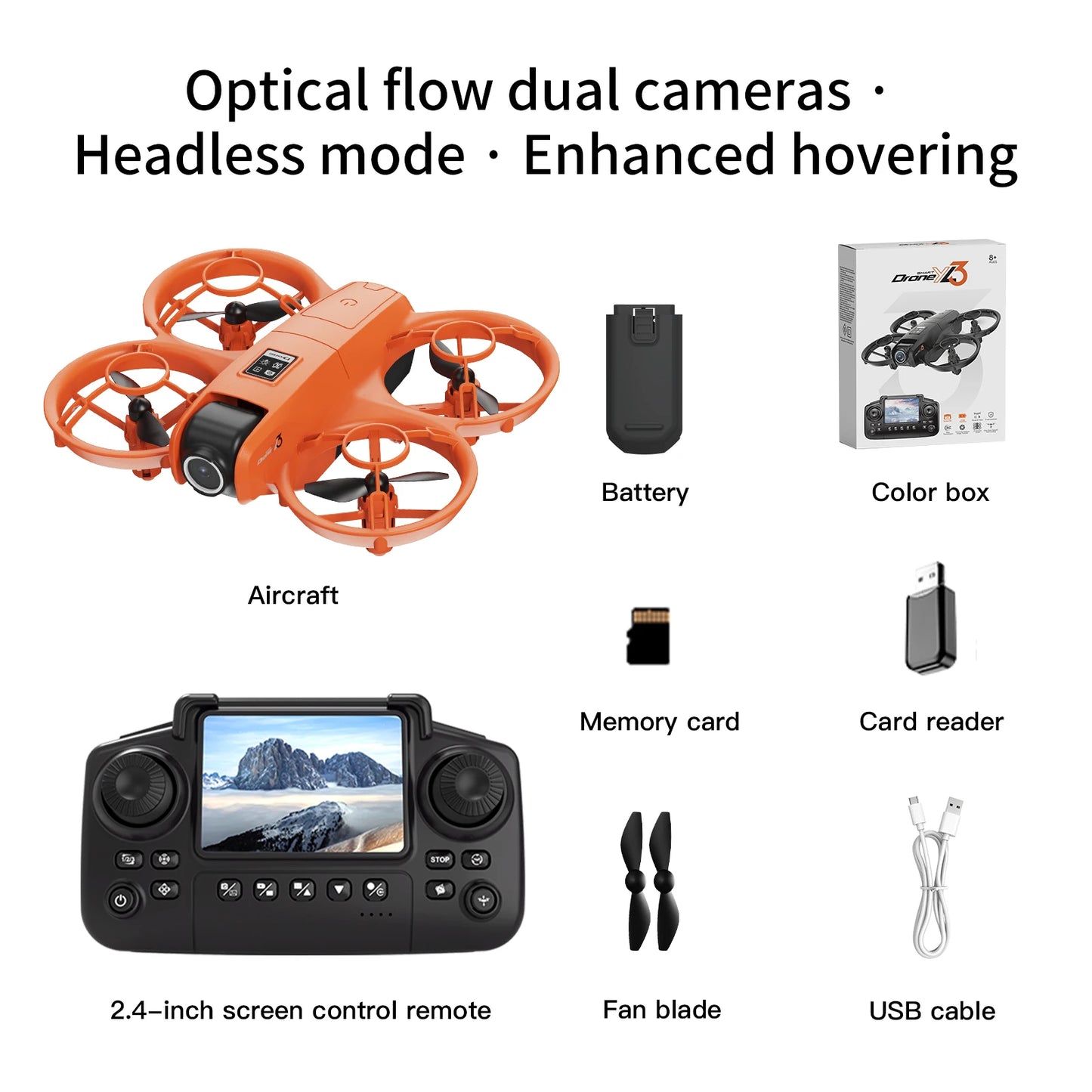 New YL3 Drone Dual Camera 5G WIFI Aerial Photography Aircraft Brushless Motor Remote Control Optical Flow Hover Aircraft UAV