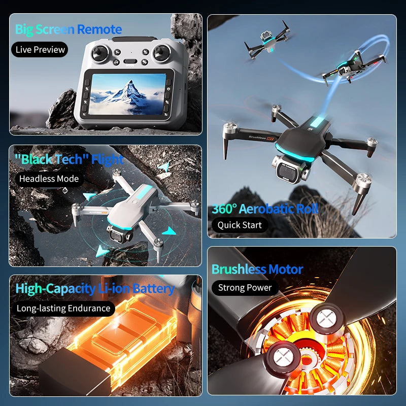 M7 Drone Brushless Motor Professional 8K HD Aerial Photography Obstacle Avoidance UAV Four-Rotor Helicopter Toys For Adults 2026