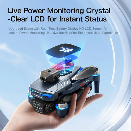 New GT8 Drone 8K HD Dual Camera GPS FPV Brushless Motor 5G WIFI Optical Flow Hovering Real Time Battery Display Quadcopter
