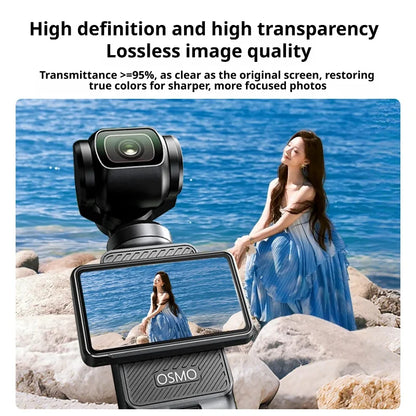 SAMZHE For DJI OSMO Pocket 4/3 Tempered Glass Film Corning film Screen Protector HD Lens Camera Film for DJI Pocket 3 Pocket 4