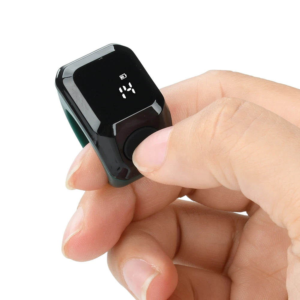 Portable Digital Display Counter Smart APP Ring Counter Bluetooth Counting Ring Time Reminder Wearable Tasbih Zikr Ring Misbah