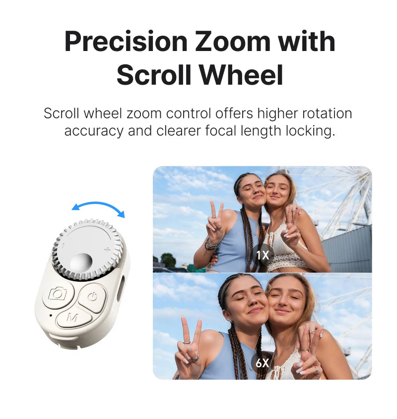 Telesin Magnetic Selfie Stick and Mini Tripod Portable Foldable Pole Extend To 60cm for Smartphone Macro Photography