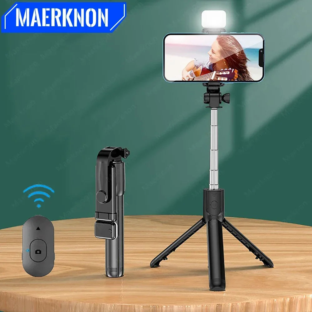 Selfie Stick Wireless Bluetooth Tripod Stand Portable Multifunctional Tripod With Wireless Remote Shutter For IOS Android Phone