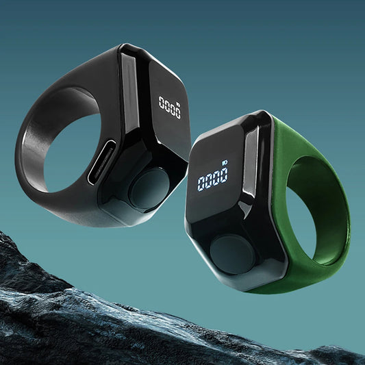 Smart App Ring Counter OLED Digital Display Bluetooth Counter Time Reminder Wearable Prayer Bead Counter