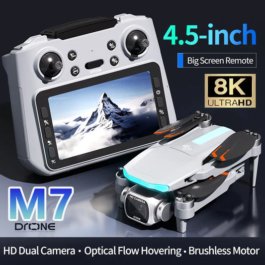M7 Drone Brushless Motor Professional 8K HD Aerial Photography Obstacle Avoidance UAV Four-Rotor Helicopter Toys For Adults 2026