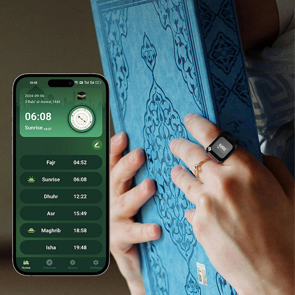 2026 New Smart APP Digital Ring Finger Counter Bluetooth Counting Ring Time Reminder Portable Wearable Tally Counter