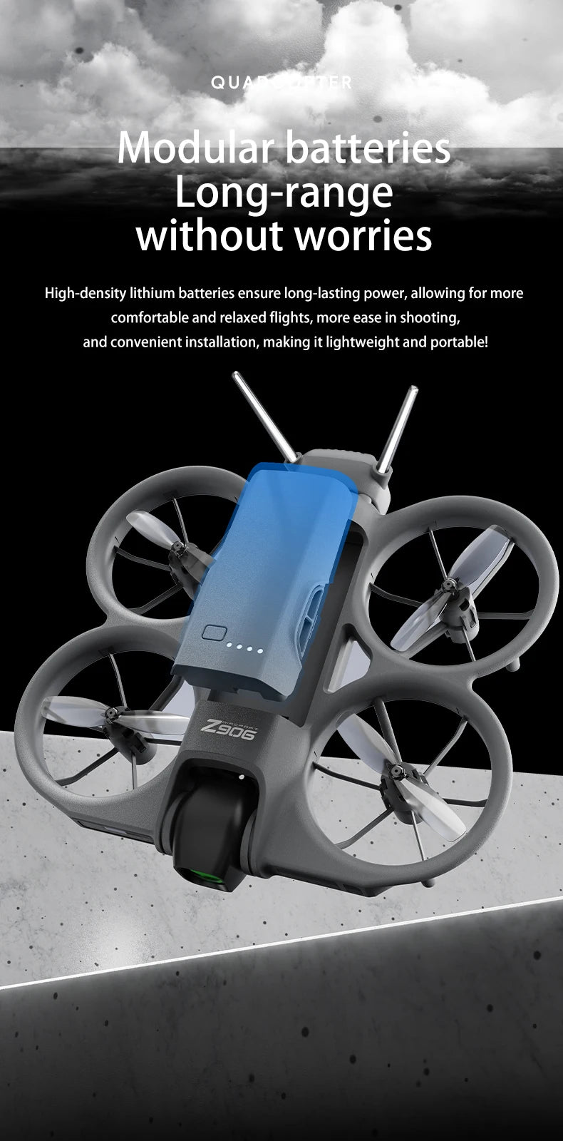Xiaomi Z906 Drone 8K Aerial HD Intelligent Avoiding Obstacle With Larger Screen Remote Control Folding Brushless Power GPS Drone