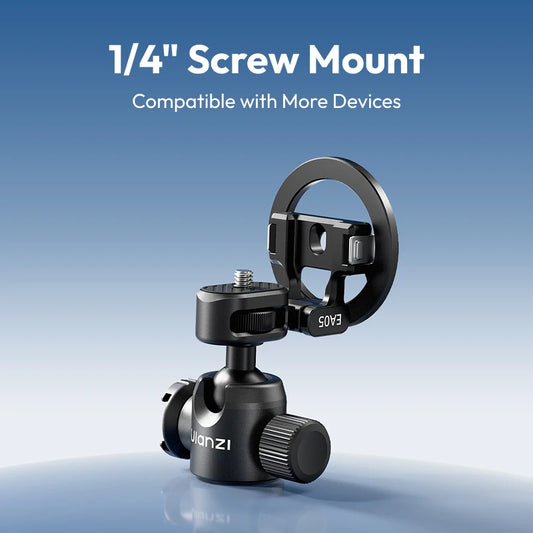 Ulanzi EA05 3-in-1 Versatile Ball Head for iPhone 17 16 for DJI Action 6 Nano Pocket3 with 1/4'' Screw for Vlog Video Recording