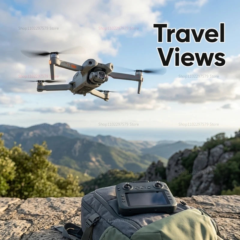 T33 New GPS Folding Drone 4,5" Screen 25 Min Battery 8K Movie Camera Optical Flow Position Aircraft Obstacle Avoidance Brushless