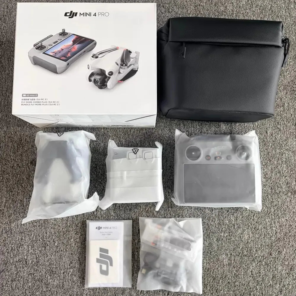 Original Mini 4 Pro Fly More Combo Plus with RC 2 Remote Controller for DJI mini 4 Pro