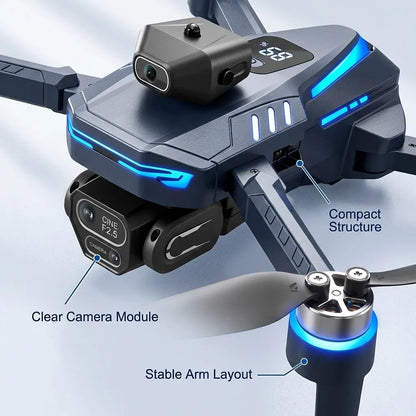 Foldable GPS Drone GT8 Professional 8K HD Dual Camera Helicopter Brushless Obstacle Avoidance Remote Control Quadcopter Aircraft