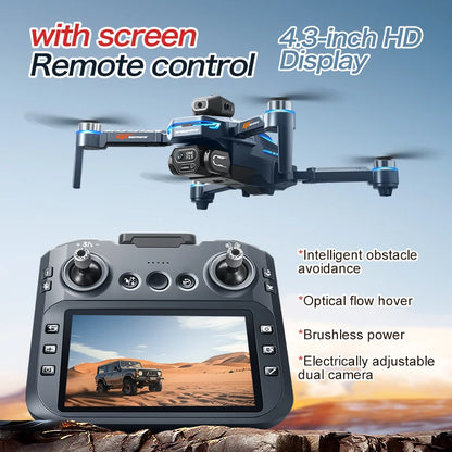 New GT8 Drone 8K HD Dual Camera GPS FPV Brushless Motor 5G WIFI Optical Flow Hovering Real Time Battery Display Quadcopter