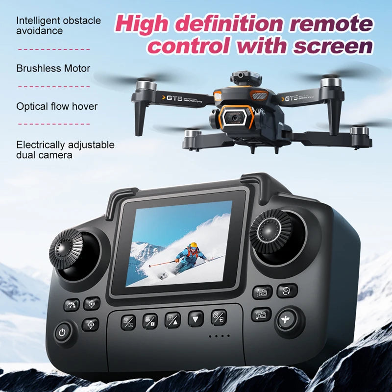 New GT5 Drone 360° Obstacle avoidance 8K Professional WIFI Aerial Photography Brushless Motor Foldable Quadcopter Dron Toys 2026