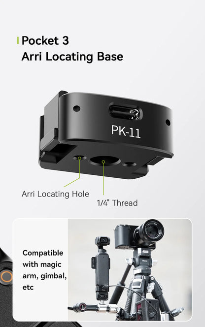 Ulanzi PK-08|PK-11 Pocket 3 Mini Tripod Kit Built for DJI Osmo Pocket 3 for Travel Vlog Video Recording