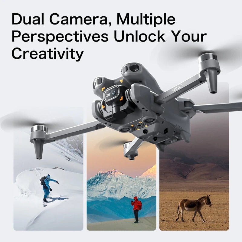 Lenovo GT50 Drone Professional 8K HD Camera 5G Brushless Motor Aerial Photography Optical Flow with Screen RC Quadcopter 2026