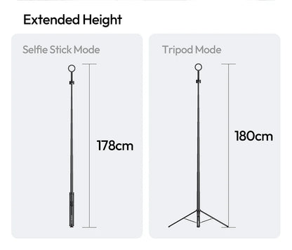 Original Ulanzi SK21 Magnetic Auto Open Tripod 8 Section Pole Extension For Phone Vlog Shooting Magnetic