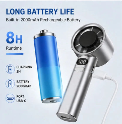 Xiaomi 100 Speed Adjustment Fan For Men Women Portable Bladeless Desktop Fans Rechargeable Instant Cooling Mini Handheld