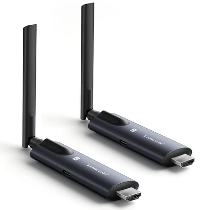 Lemorele 5G 200M Wireless HDMI Transmitter and Receiver Meeting Bluetooth Transmitter Audio for Laptop TV Projector Monitor Came