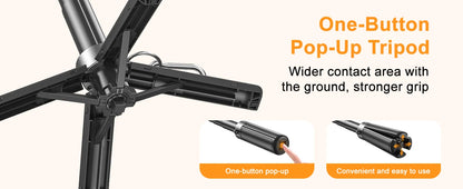 Magnetic Selfie Stick with Remote for Cell Phone 360° Rotation Transforms into Mini Tripod/Handheld Stabilizer/Phone Stand