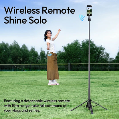Ulanzi SK-21 Magnetic Auto-Open Tripod Selfie Stick for iPhone 17 16 15 14 Portable Selfie Ground Tripod for Travel Vlog Video