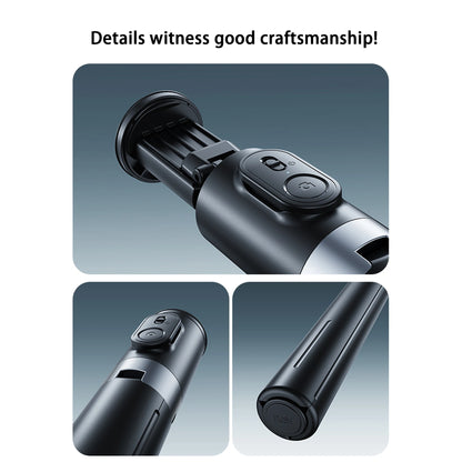 Universal Phone Tripod 1.7m Metal Selfie Stick with Wireless Bluetooth-compatible, Compatible with Sony Canon iPhone Xiaomi,