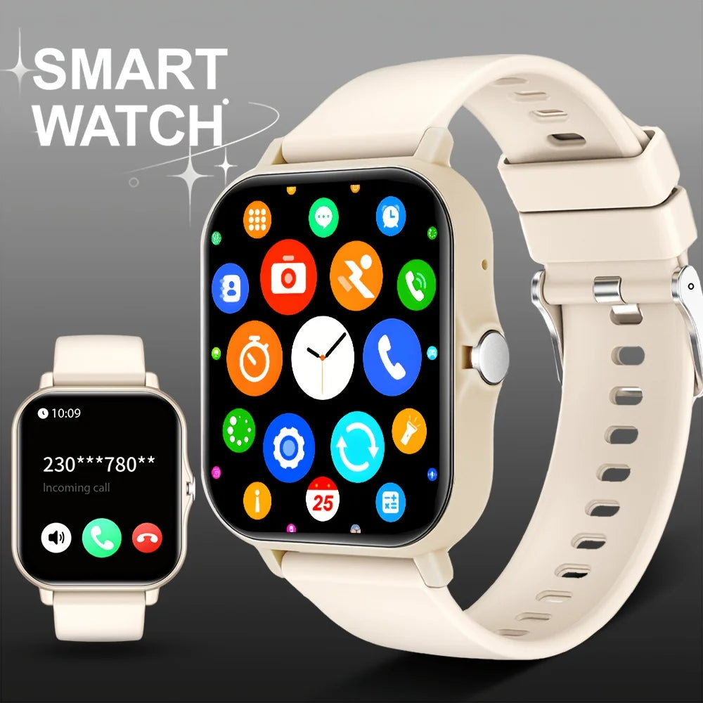 [Smart Watch, Wireless] Wireless Men'S And Women'S Smart Watch, 1.83-Inch Full Screen Touch, Dialing/Answering Calls, Pedometer