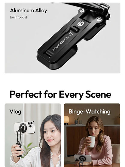 Original Ulanzi SK29 Foldable Magnetic Phone Stand Phone Clamp Selfie Stick Desktop Tripod 360° Rotation for Vlog Livestreaming