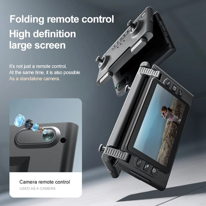 New M66 Triple Battery Brushless Drone with Screen Remote – Gesture Control, Zoom Photography, Smart Obstacle Avoidance