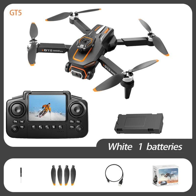 New GT5 Drone 360° Obstacle avoidance 8K Professional WIFI Aerial Photography Brushless Motor Foldable Quadcopter Dron Toys 2026