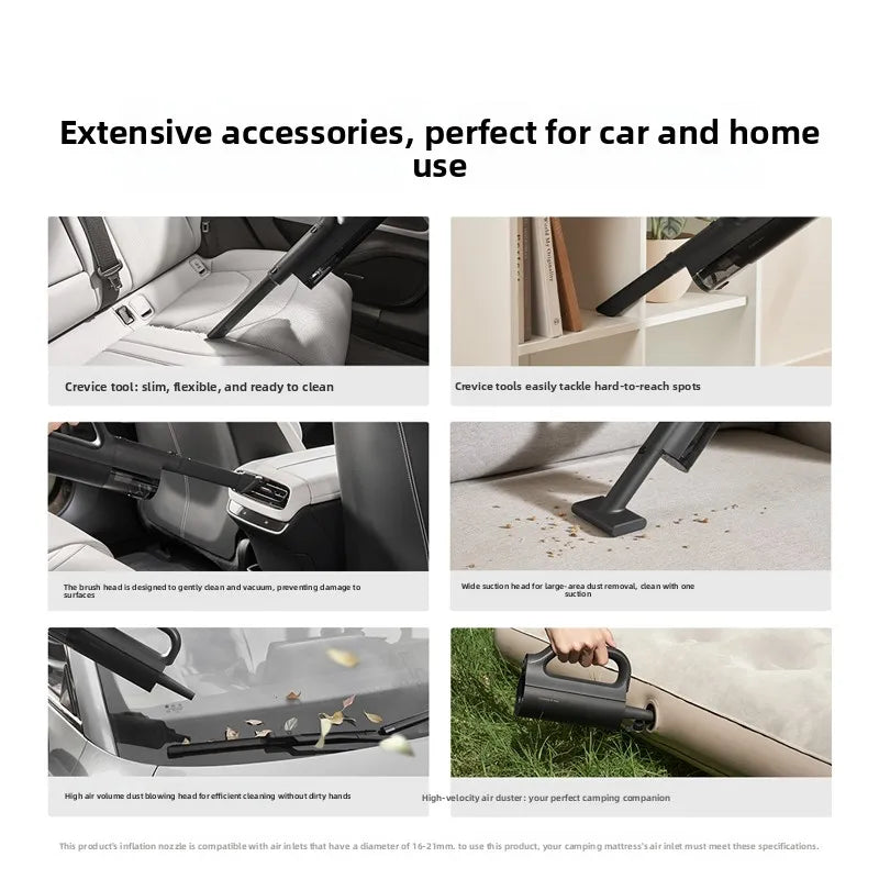 Xiaomi Car vacuum cleaner with strong suction, small size, plug-in, long battery life, suitable for both car and home use, handh