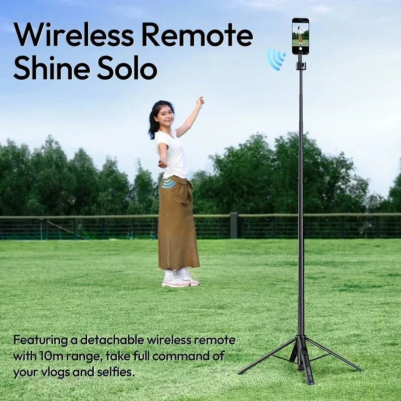 Original Ulanzi SK21 Magnetic Auto Open Tripod 8 Section Pole Extension For Phone Vlog Shooting Magnetic
