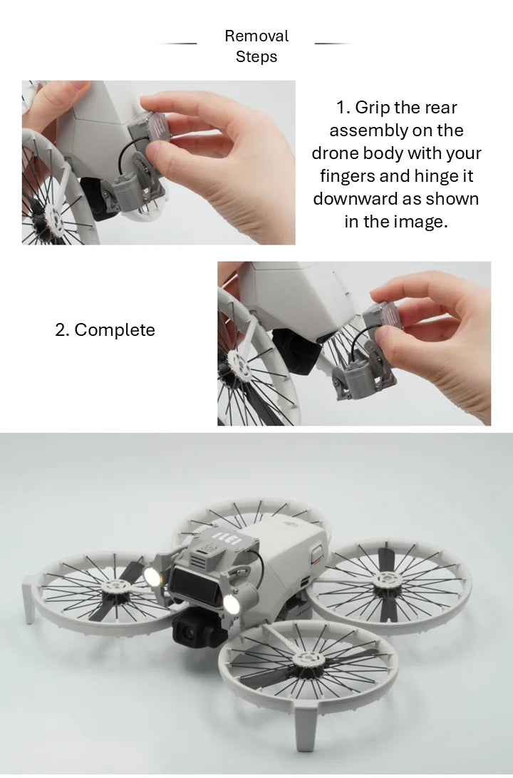 DJI Flip Night Flight Light Accessory, 900LM Front & Bottom Fill Lights, Adjustable Angle, High/Low/Strobe, 120 Min