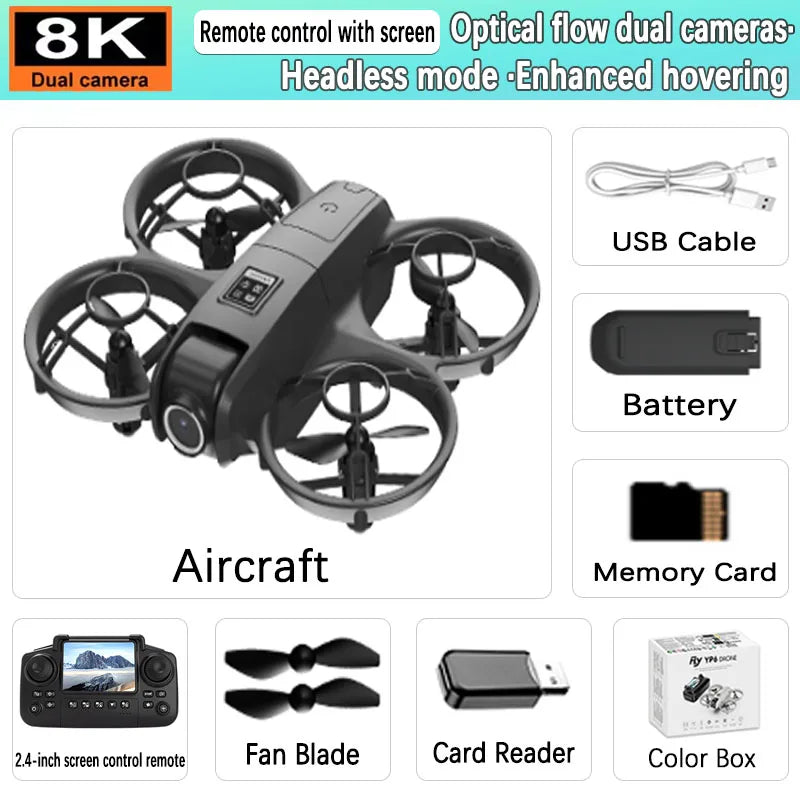 GPS Professional 8K High-Definition Aerial Photography Drone, High-Definition Four-Axis Camera Remote Control Aircraft YP6, 2.4G