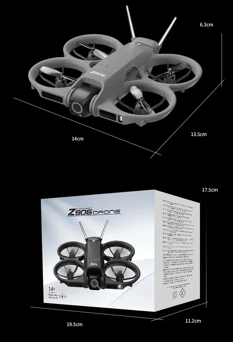 Xiaomi Z906 Drone 8K Aerial HD Intelligent Avoiding Obstacle with Larger Screen Remote Control Folding Brushless Power GPS Drone